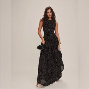 Reformation Camella Polka Dot Maxi Dress